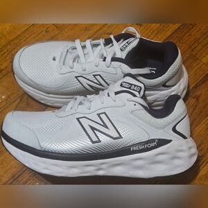 New Balance Fresh Foam X 840F White Team Navy Running Shoes MW840FW1- 12 EEEE